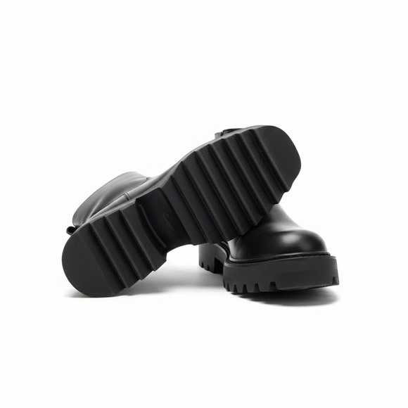 Chloè Betty Black Rubber Rain Snow Boots ~ Size 8 - Picture 4 of 6